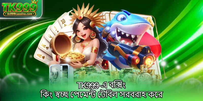 TK999-এ বক্সিং কিং স্বচ্ছ পেমেন্ট টেবিল সরবরাহ করে
