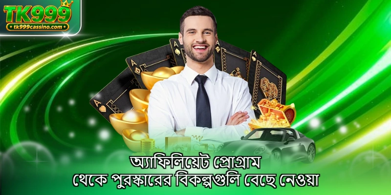 অ্যাফিলিয়েট প্রোগ্রাম থেকে পুরস্কারের বিকল্পগুলি বেছে নেওয়া