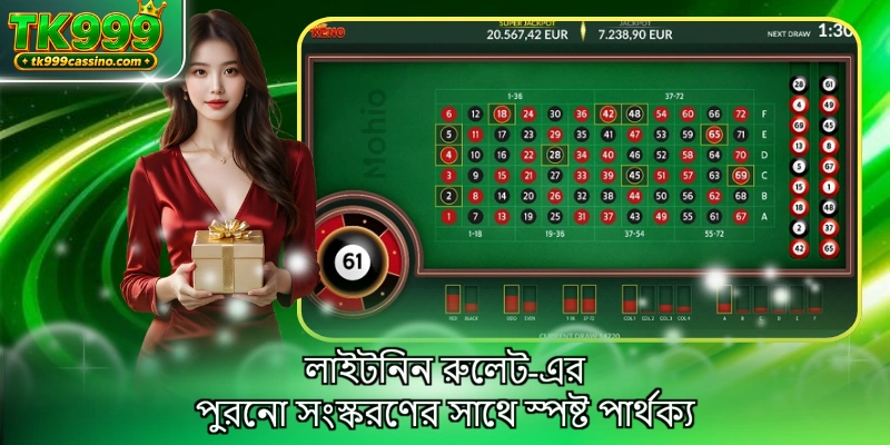 লাইটনিন রুলেট-এর পুরনো সংস্করণের সাথে স্পষ্ট পার্থক্য