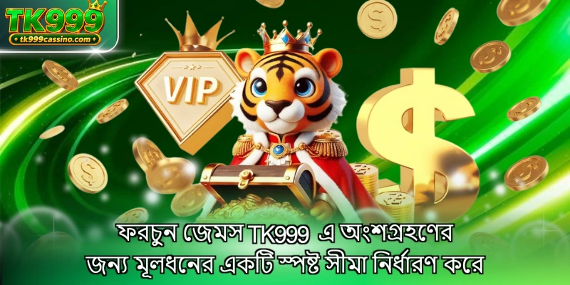 ফরচুন জেমস TK999 এ অংশগ্রহণের জন্য মূলধনের একটি স্পষ্ট সীমা নির্ধারণ করে